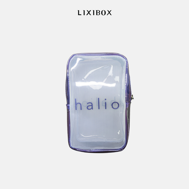 Combo Túi Đựng Mỹ Phẩm Halio & Thanh Lăn Massage Okame