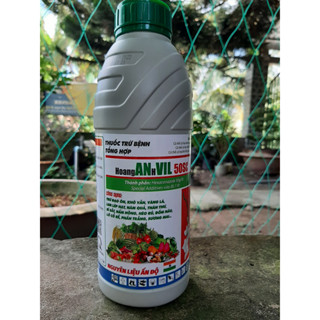 HoangANhVIL nguyên liệu Ấn Độ chai 1 lít trừ bệnh đạo ôn, đốm vằn, lem lép hạt, nám trái, thán thư