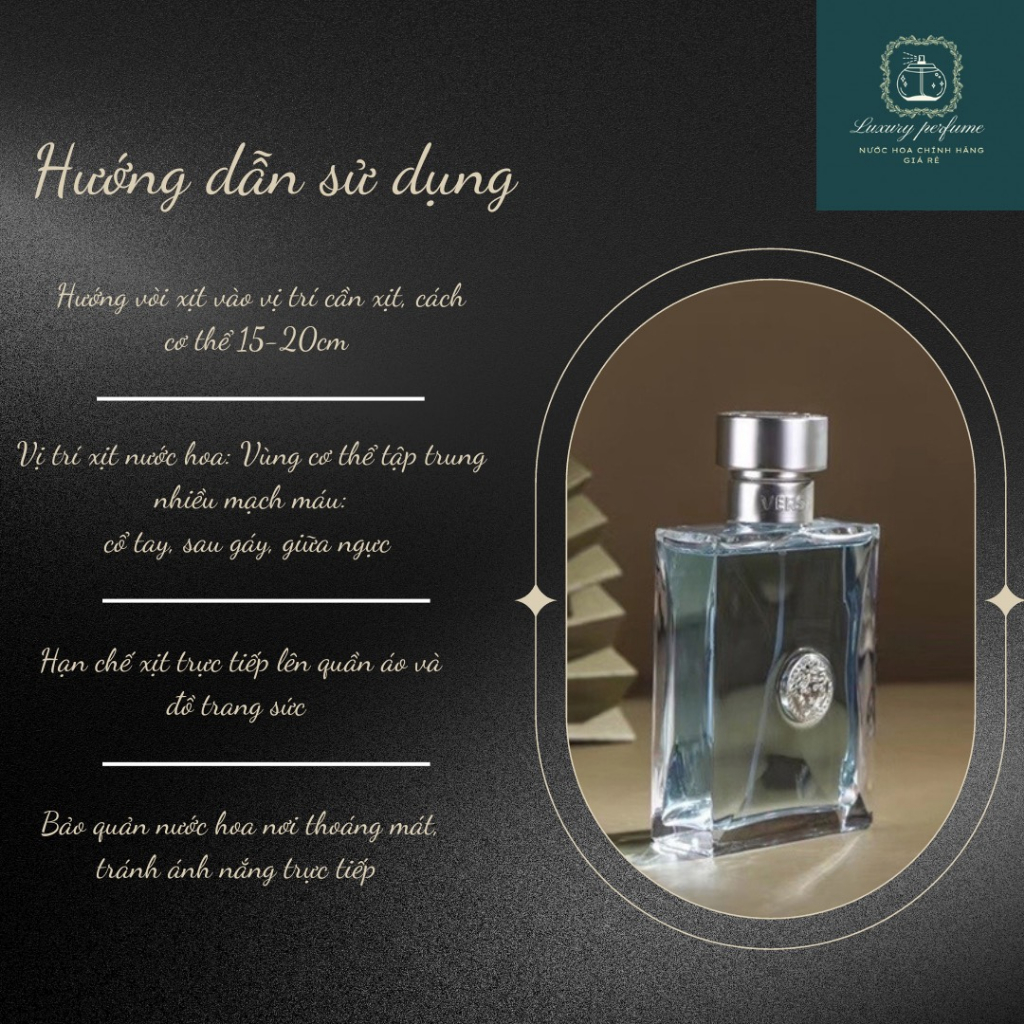 Nước hoa nam | 10ml Versace - Pour Homme - Chính Hãng Tươi mát, Cuốn hút, Nam tính | Luxury Perfume
