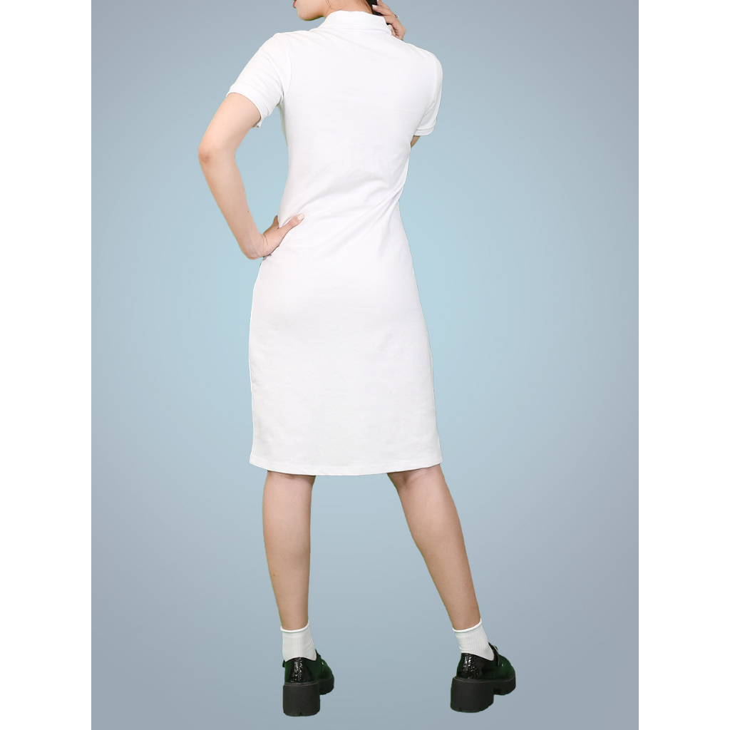 Đầm cổ polo phong cách năng động cotton 100%