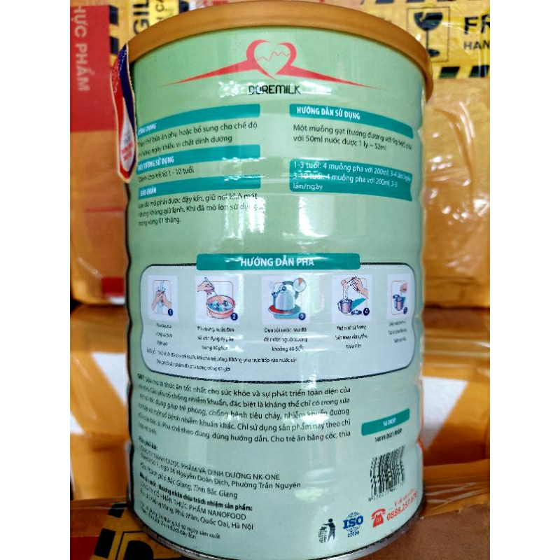 SỮA DOREMILK PEDIA 1-10/900G DATE TH5/2024