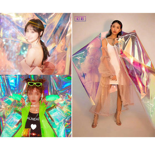 Giấy phim sắc màu hiệu ứng Hologram phản quang giấy phim cầu vồng (Loại dày)