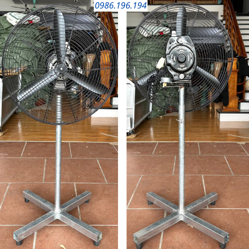 Mẫu Cực Hót 2023. Quạt công nghiệp đường kính lồng 55cm - cánh 50 trục 12mm lắp động cơ máy giặt CŨ