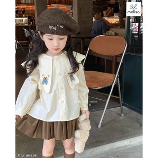 Set váy thu bé gái gấu mls