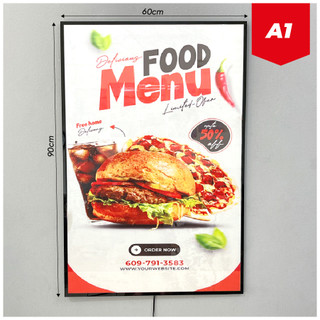 Hộp Đèn Led Quảng Cáo A1 ( 60x90cm), Hộp Đèn Siêu Mỏng, Khung Tranh Điện Treo Tường A1 | LST