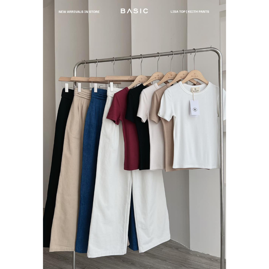 Áo thun trơn ôm BASIC YAMIN TOP