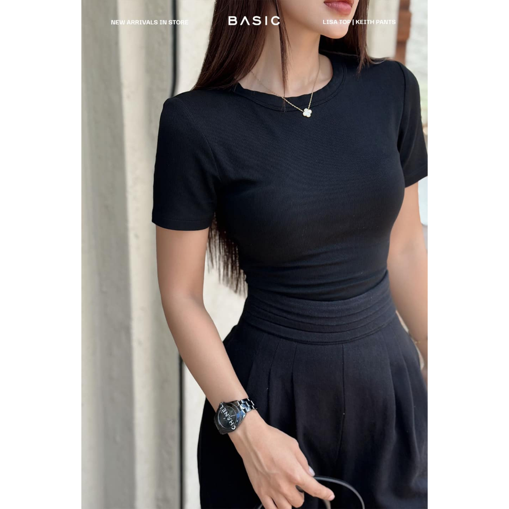 Áo thun trơn ôm BASIC YAMIN TOP