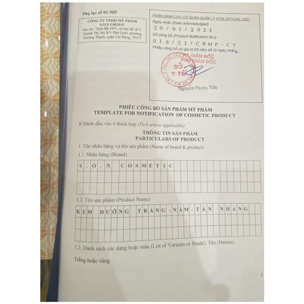 [Tặng Cao Bưởi+Dưỡng Môi] Combo Face Giảm Nám Trắng Tím SON Cosmetic + Kem Chống Nắng SON Cosmetic Chính Hãng