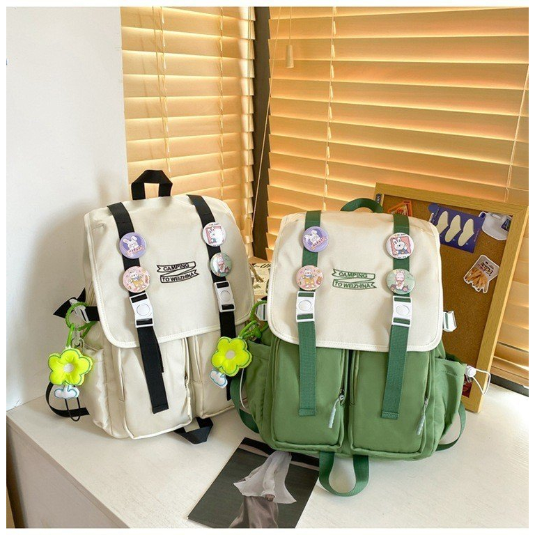 Balo Đai bấm móc hoa