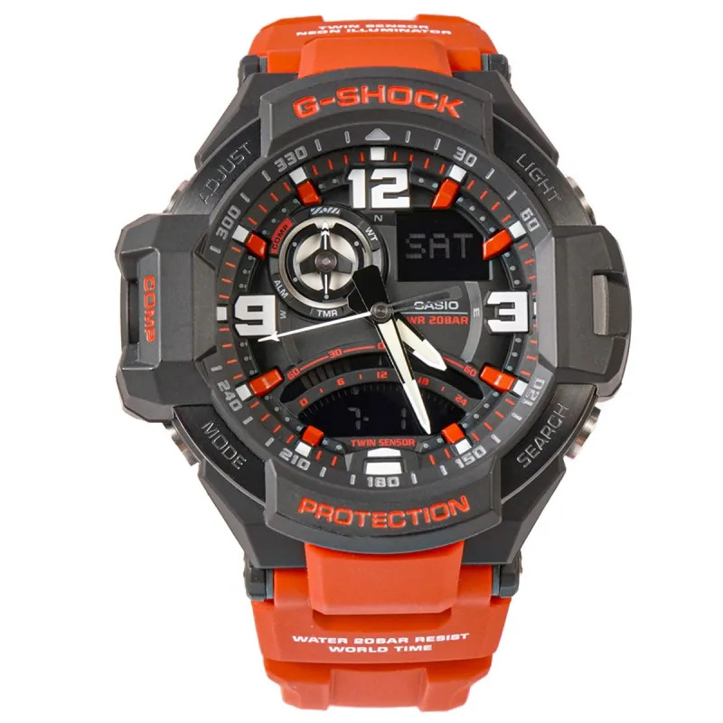 Đồng Hồ Điện Tử Nam Casio G-Shock WATCHSTORE GA-1000-4BDR Thiết Kế Mặt Kính Khoáng 52mm, Vỏ Và Dây Nhựa Bền Bỉ