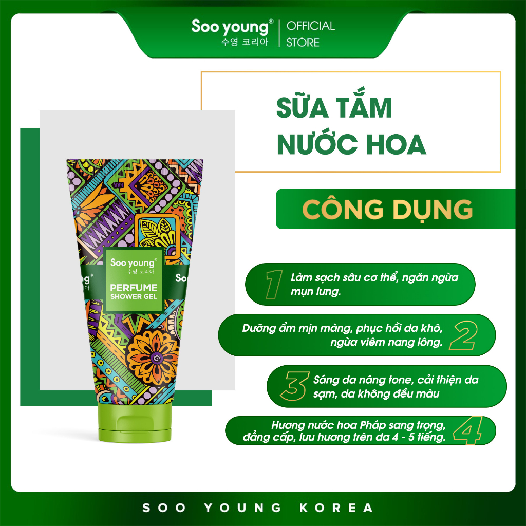 Sữa tắm nước hoa SooYoung 150ml