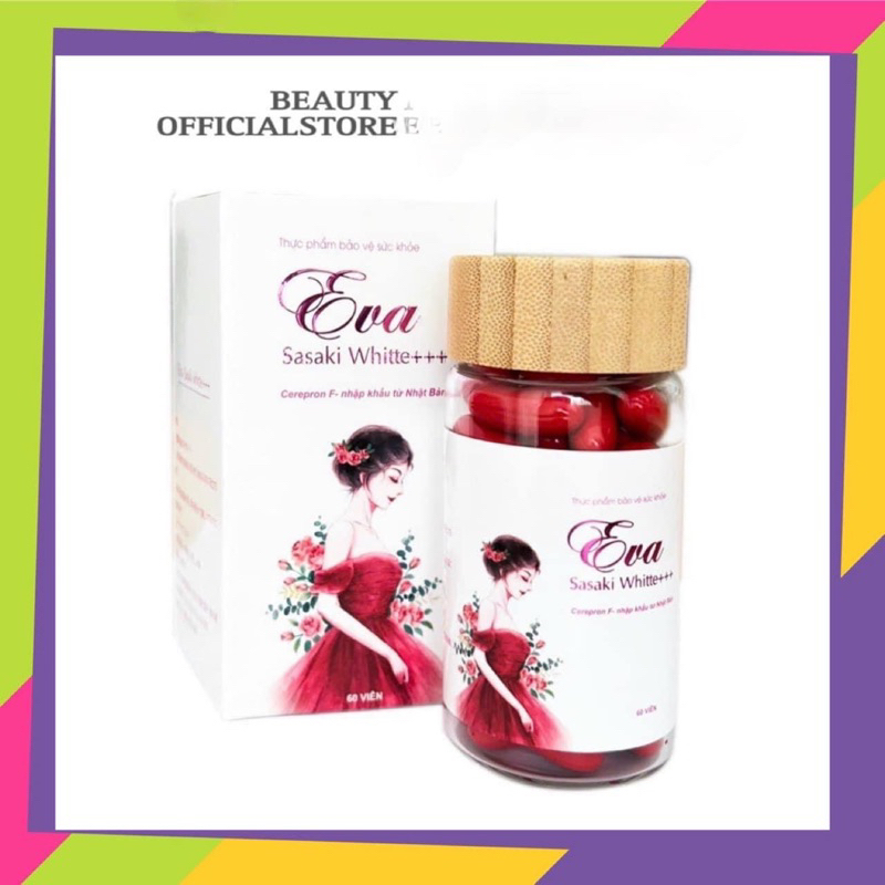 Eva Sasakiwhite viên uống thơm cơ thể trắng da mờ nám  Nhật Bản