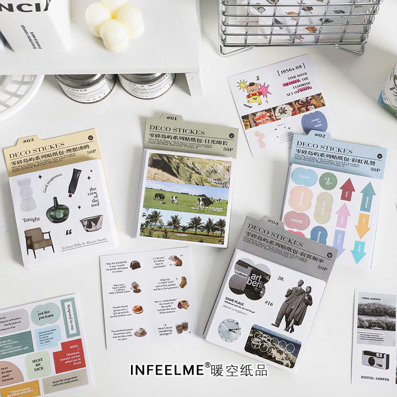 Sticker, hình dán Infeel.me abnormal dream sáng tạo, phong cách Hàn Quốc