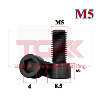 Bulong LGC đầu trụ ren trái M5