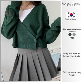 Áo Len Cardigan Vạt Chéo Hàn Quốc cao cấp