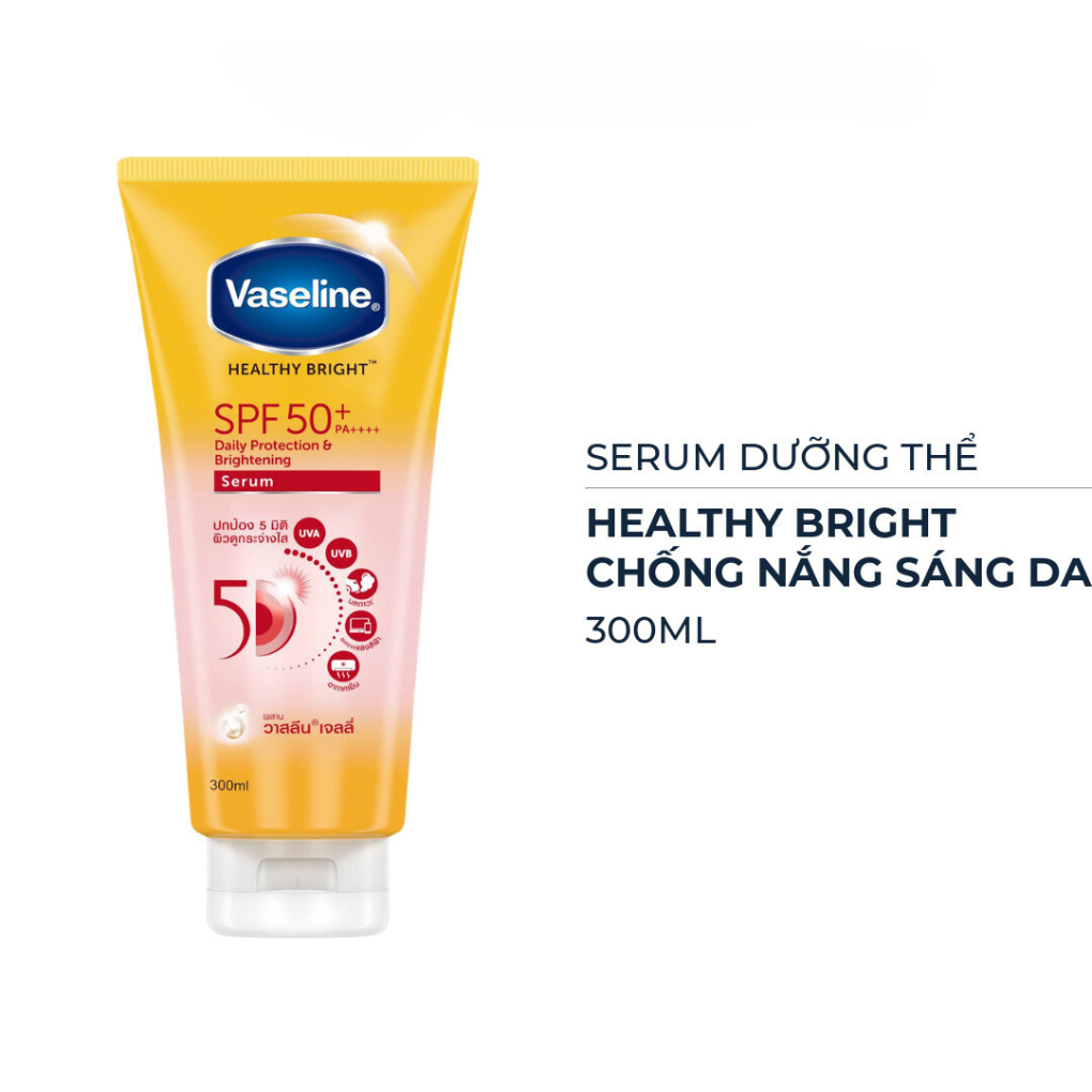 Serum Dưỡng Thể Vaseline Chống Nắng Sáng Da 300ml Mới Hasaki Sản Phẩm