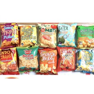 Compo 10 gói Snack mix vị ngẫu nhiên 🥦🥒🥑🍅🍠🥬🥜🥔🍑🍍🍓