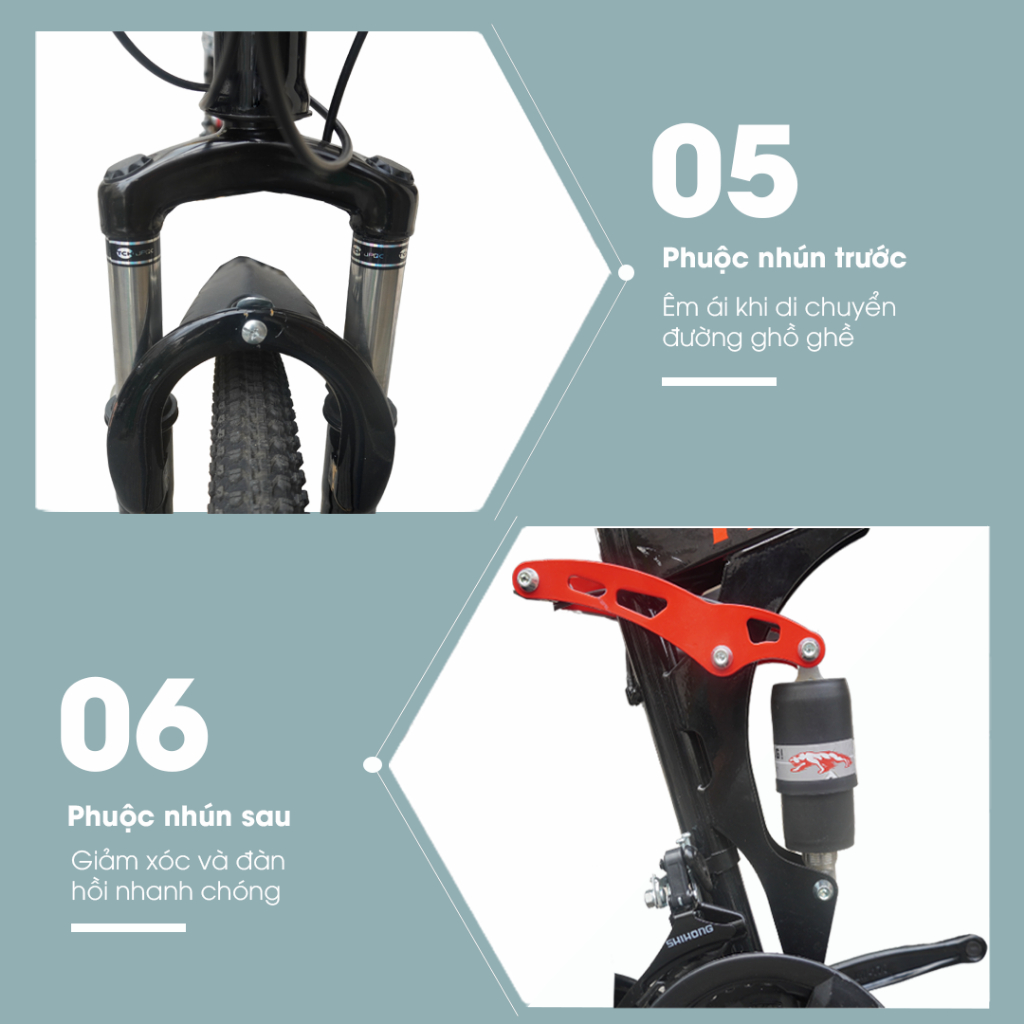 Xe Đạp Địa Hình Gấp Gọn Loại Lớn, Xe Đạp Toàn Thân Dễ Dàng Lắp Đặt Và Di Chuyển -  TẶNG MÁY MASSAGE BÀN CHÂN