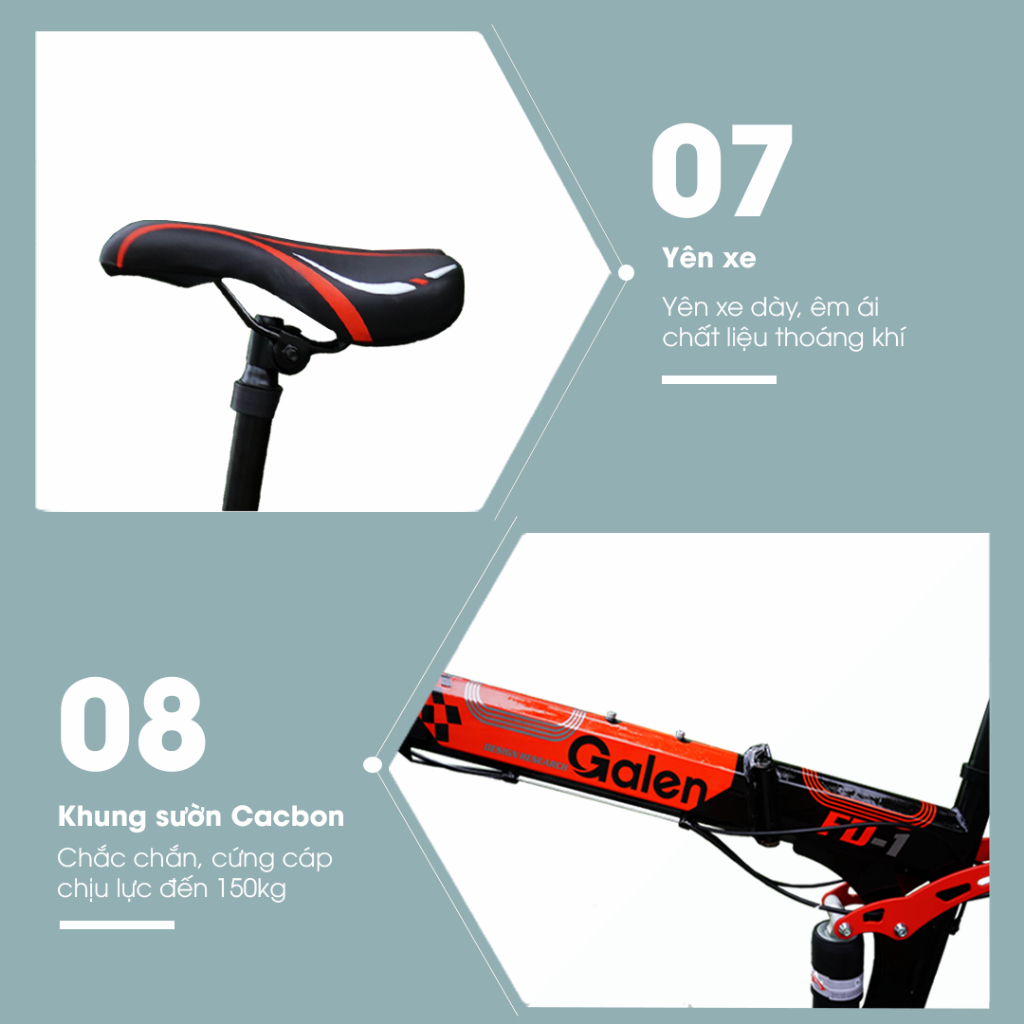 Xe Đạp Địa Hình Gấp Gọn Loại Lớn, Xe Đạp Toàn Thân Dễ Dàng Lắp Đặt Và Di Chuyển -  TẶNG MÁY MASSAGE BÀN CHÂN