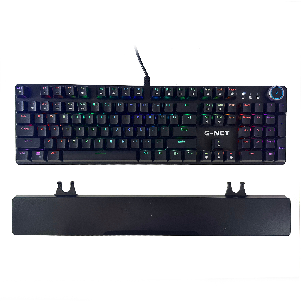 BÀN PHÍM CƠ GNET GK315S LED RGB CHỐNG NƯỚC KÈM KÊ TAY