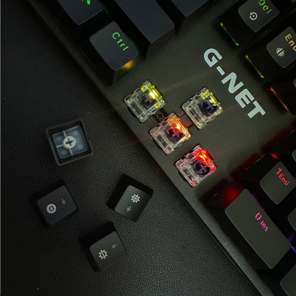 BÀN PHÍM CƠ GNET GK315S LED RGB CHỐNG NƯỚC KÈM KÊ TAY