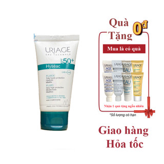 (Quà) Kem chống nắng dành cho da dầu Uriage Hyseac Fluide SPF50+ 50ml