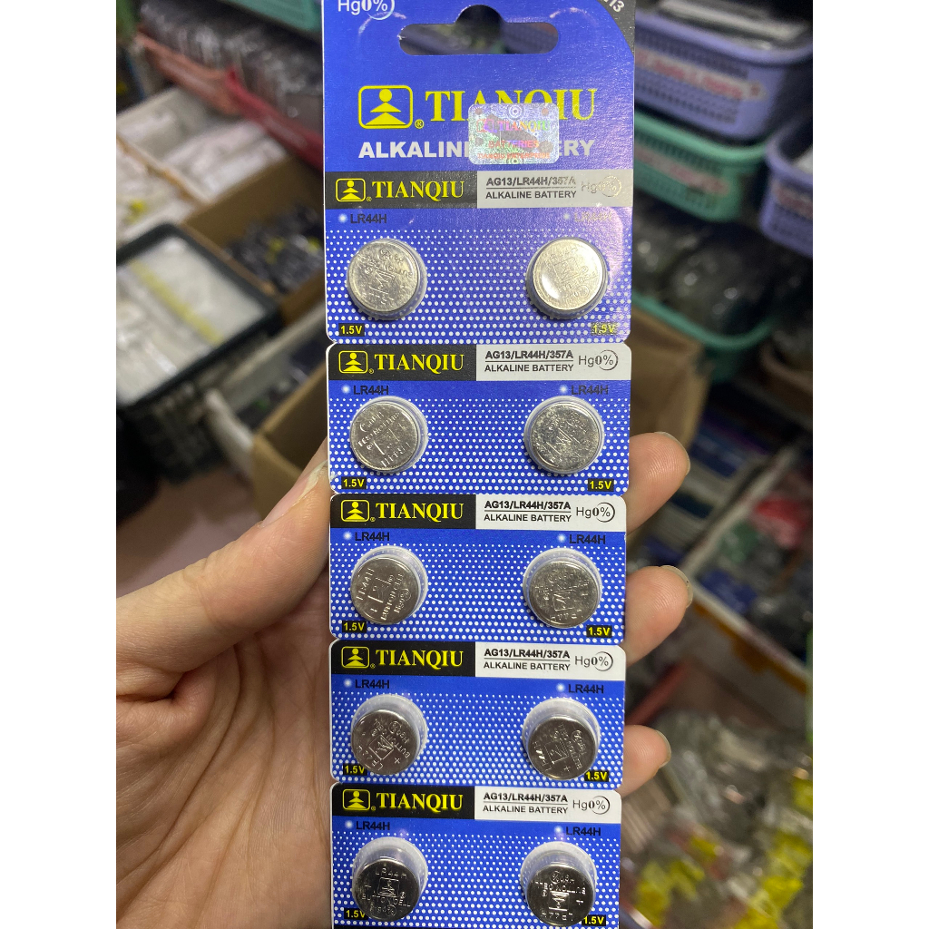 Vỉ Pin cúc áo AG13/LR44