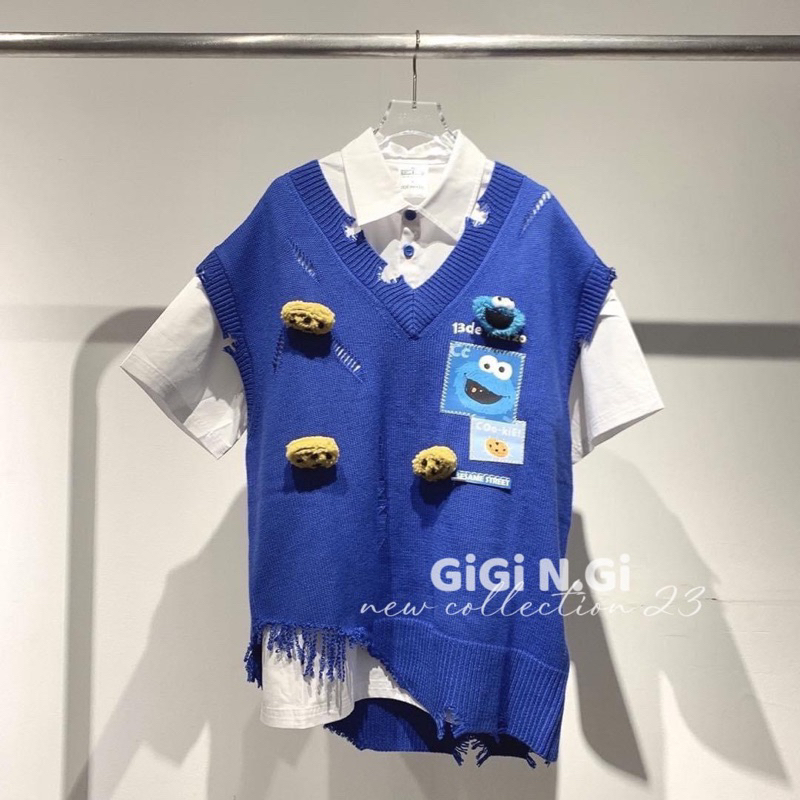 Set 2 chi tiết 13DMZ sơ mi + gile coban