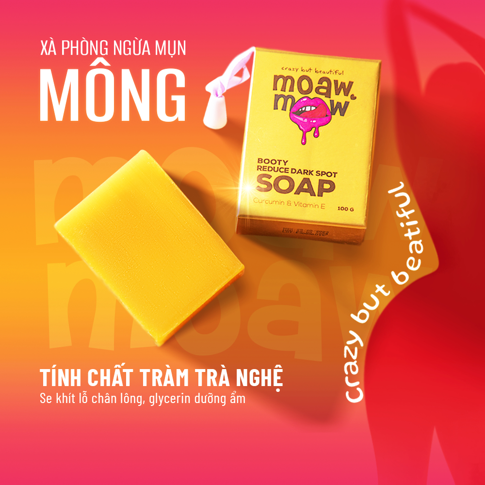 Combo chăm sóc da thâm vòng 3, nách, đầu gối, giúp da căng mịn, trắng sáng đều màu sau 2 tuần MOAW MOAW 410ml