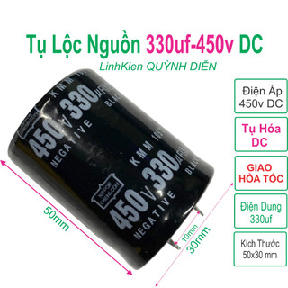 Combo 10 tụ lộc nguồn 330uf - 450v new - linh kiện điện tử quỳnh diễn