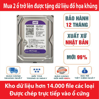 Ổ cứng hdd 500gb western tím hàng tháo máy