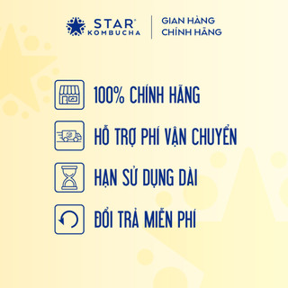 [LIVESTREAM BÔNG TÍM] Combo 4 lon trà STAR KOMBUCHA mix vị (250ml/lon)