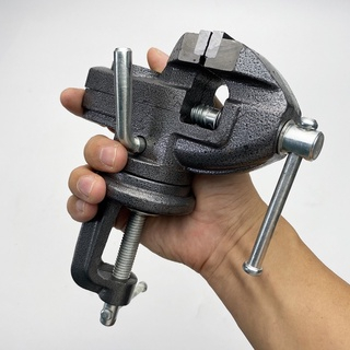 Ê tô kẹp bàn mini mâm xoay 360 độ ASAKI AK-6276, Kẹp tối đa 60mm - Hàng Nhật Bản chính hãng