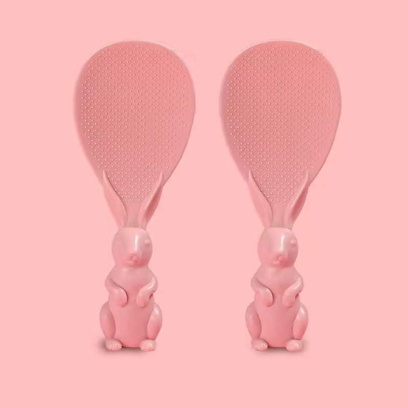 Muỗng đơm cơm,muôi xới cơm,thìa xới cơm chống dính cao cấp hình thỏ dễ thương