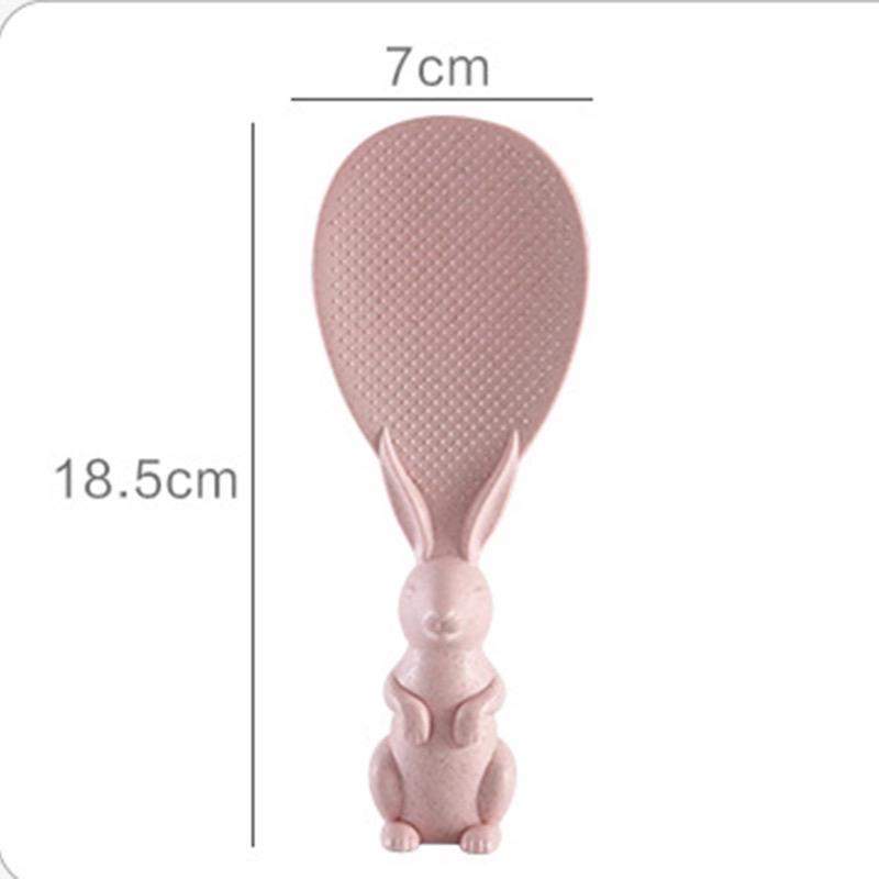 Muỗng đơm cơm,muôi xới cơm,thìa xới cơm chống dính cao cấp hình thỏ dễ thương