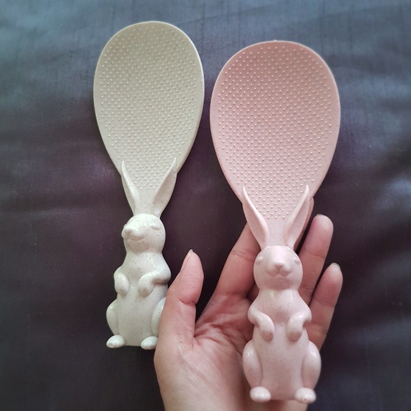 Muỗng đơm cơm,muôi xới cơm,thìa xới cơm chống dính cao cấp hình thỏ dễ thương