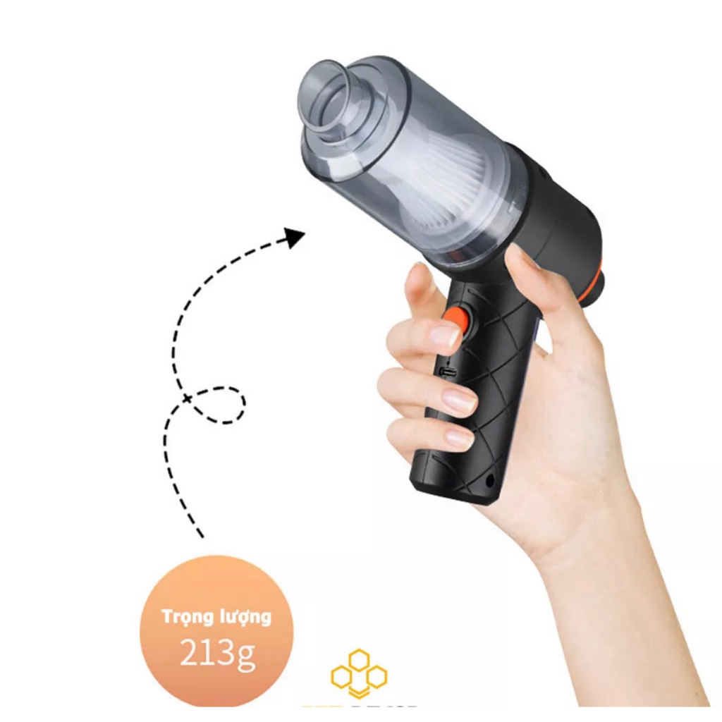 Máy hút bụi mini đa năng, giúp vệ sinh ô tô, vệ sinh máy tính, rèm cửa, bàn ghế, ti vi