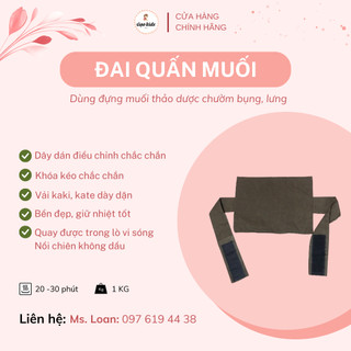 Đai quấn muối, thảo dược quấn bụng loại dày chịu nhiệt tốt