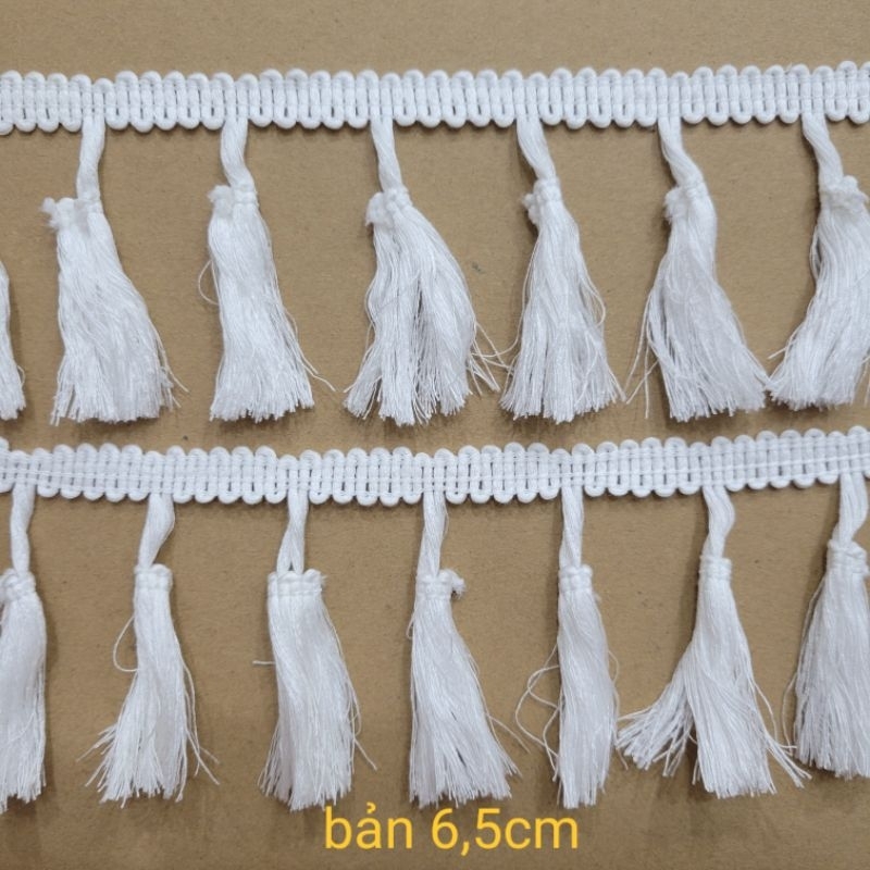 Ren chỉ tua rua màu trắng HÌNH VÀ VIDEO SHOP TỰ CHỤP 100%