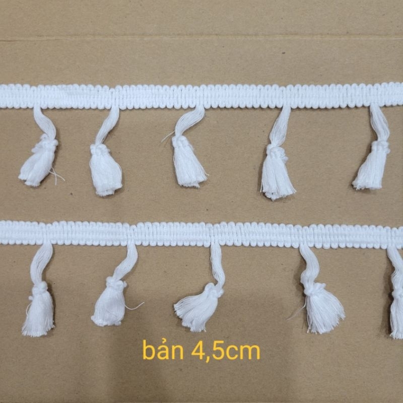 Ren chỉ tua rua màu trắng HÌNH VÀ VIDEO SHOP TỰ CHỤP 100%