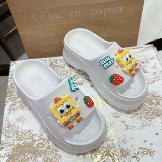  Dép bánh mì nữ bọt biển đế đúc độn 5cm tăng chiều cao siêu nhẹ êm chân chống nước - DL221 