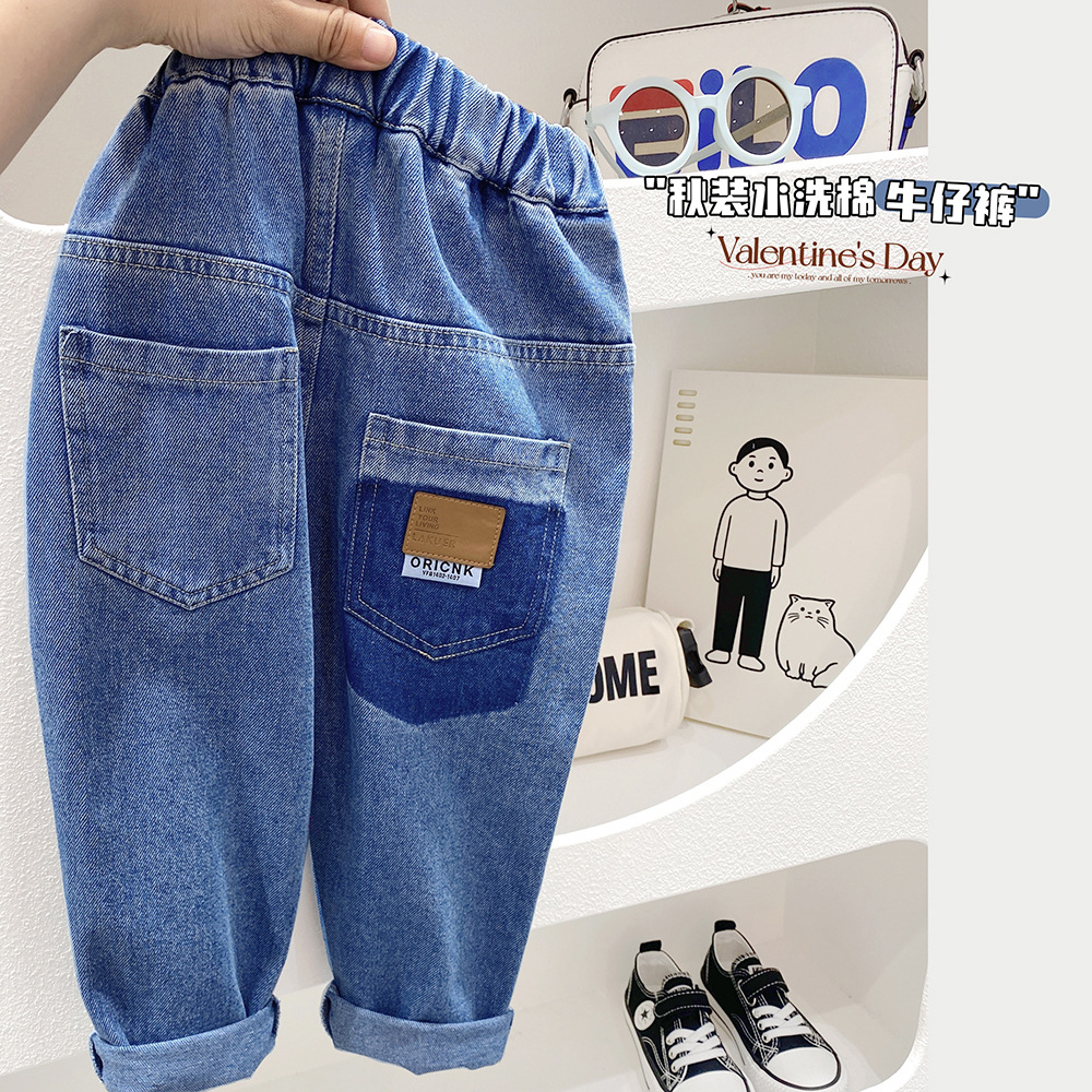 Quần jeans baggy bé trai, quần jeans mềm hãng KACADY (3-12y)