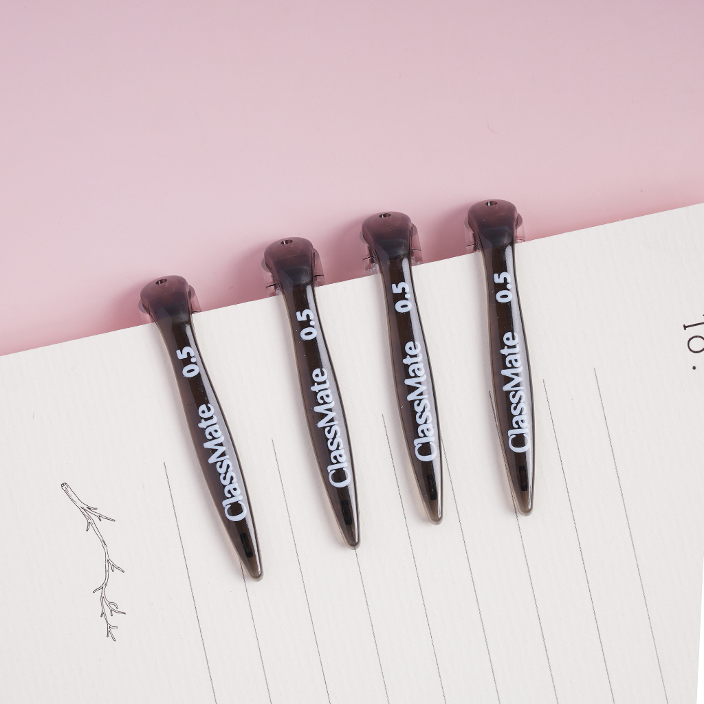 Hộp 12 chiếc bút gel nước CLASSMATE Breakfast ngòi 0.5mm ba màu xanh đen tím dành cho học sinh GP103