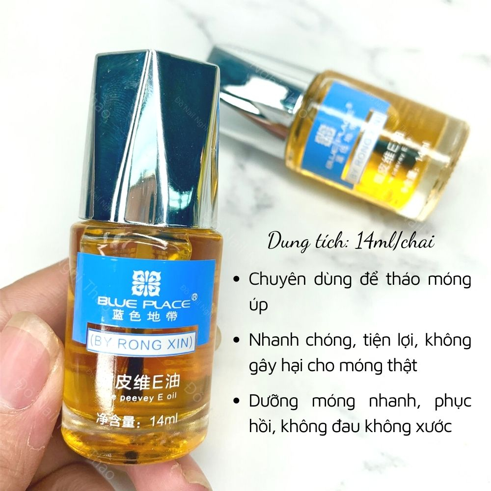 Dầu tháo móng úp, nước tháo móng bột Blue Place chính hãng - Dầu dưỡng viền móng nhiều dưỡng chất, không đau rát