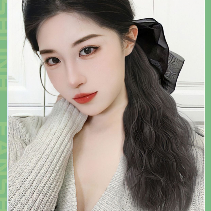 Tóc Ngoặm Kèm Nơ Xù Mì Xinh Xắn