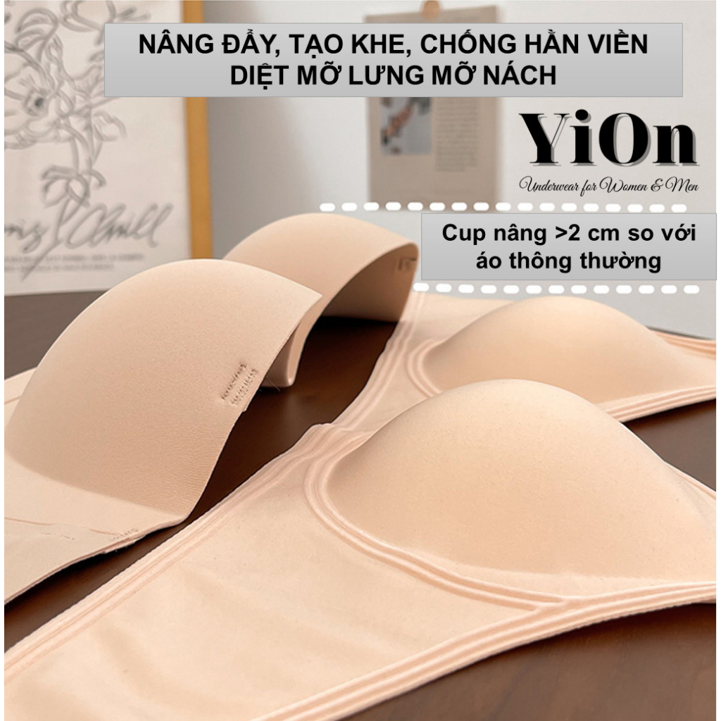 Áo ngực không dây chống tụt mặc được nhiều kiểu AKD17 YiOn Underwear