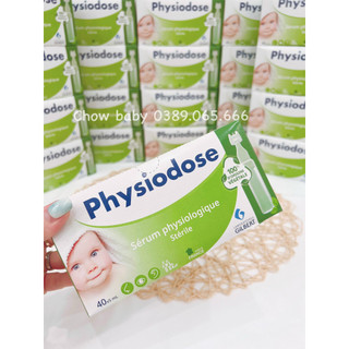 Nước Muối Sinh Lý Hữu cơ Phyosidose cho bé từ sơ sinh - Hộp 40 ống