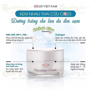 Kem dưỡng trắng da celes placentary cream 50gr
