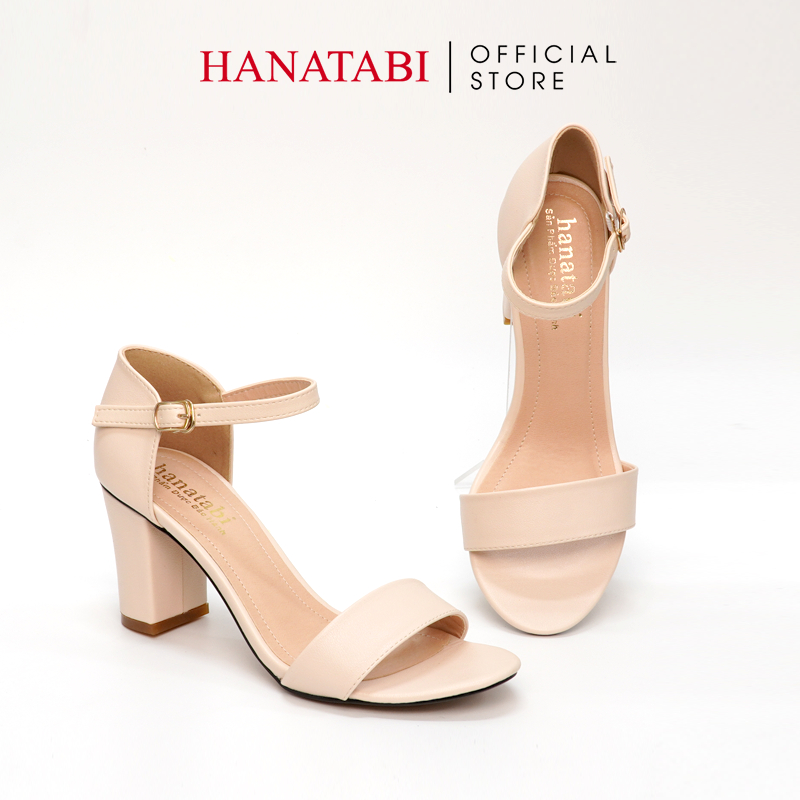 Sandal Nữ Hanatabi Gót Vuông Cao 7cm Chụp Hậu Đế TA Cao Cấp Chống Trơn Trượt Mã HNSDG617