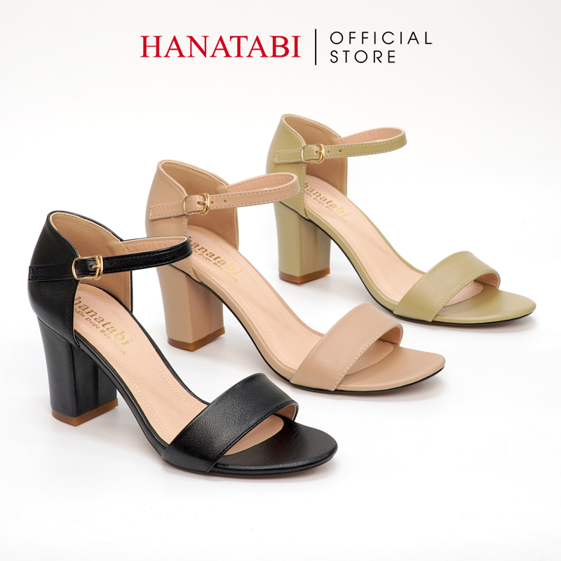 Sandal Nữ Hanatabi Gót Vuông Cao 7cm Chụp Hậu Đế TA Cao Cấp Chống Trơn Trượt Mã HNSDG617